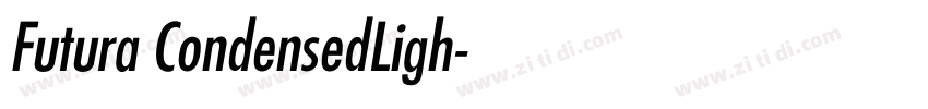 Futura CondensedLigh字体转换